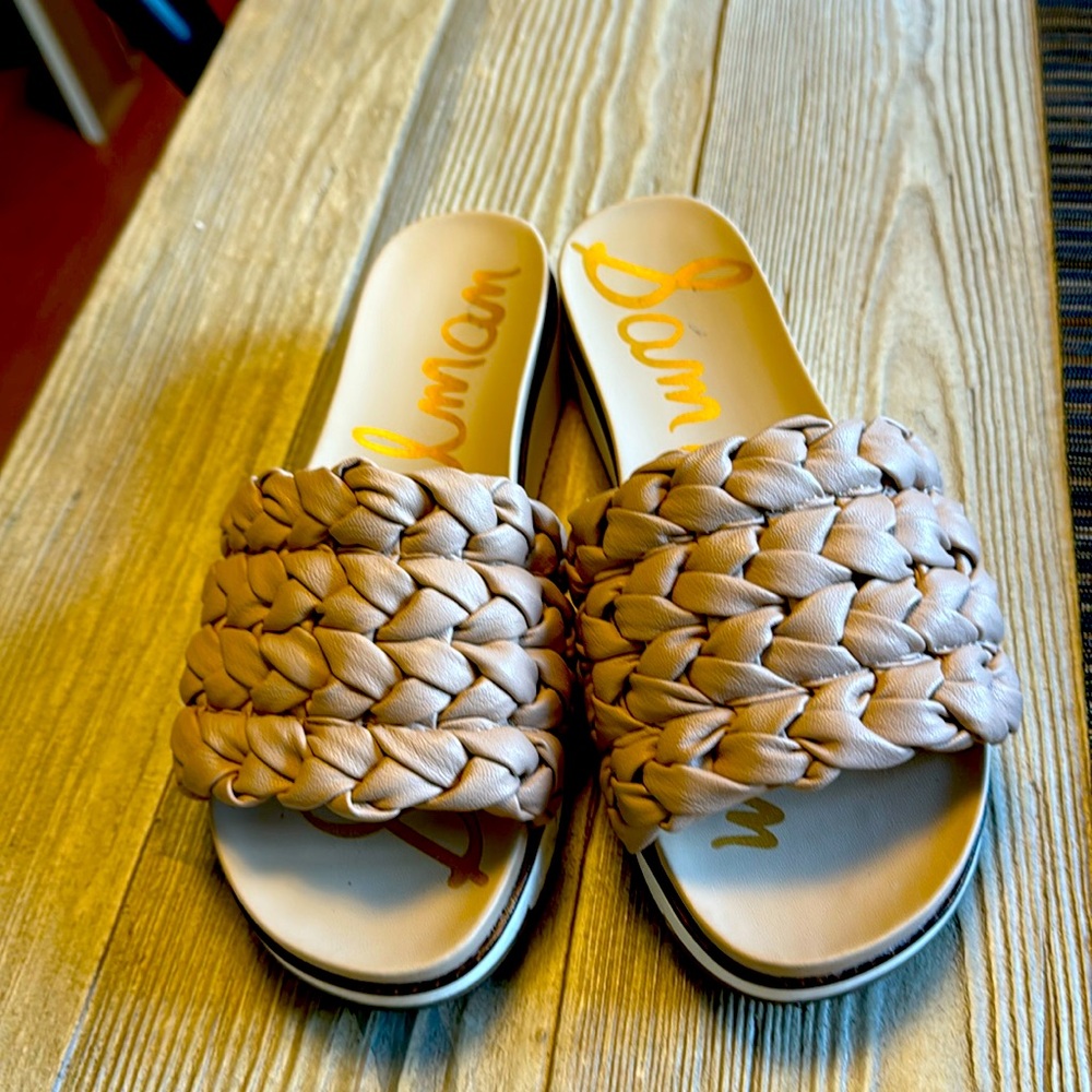 Sam Edelman Tan Braided Flats